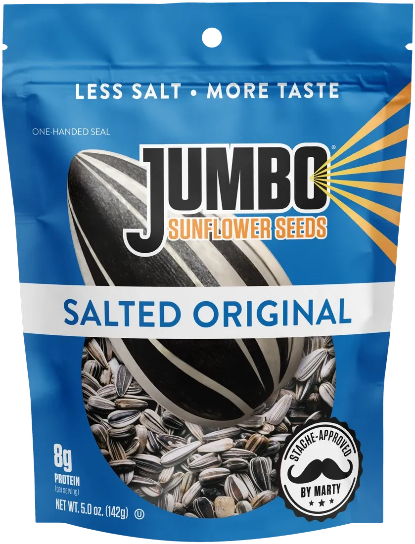 Jumbo Sunflower Seeds Salted Original stand-up pouch