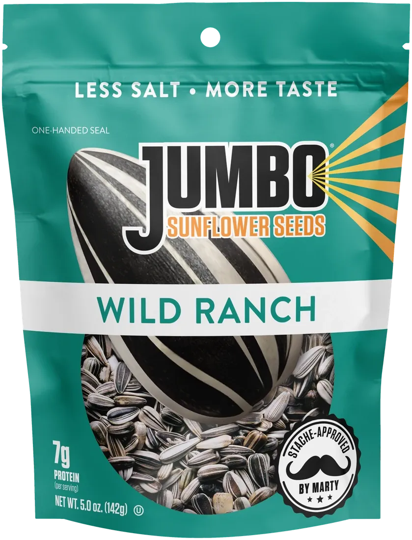 Jumbo Sunflower Seeds Wild Ranch stand-up pouch