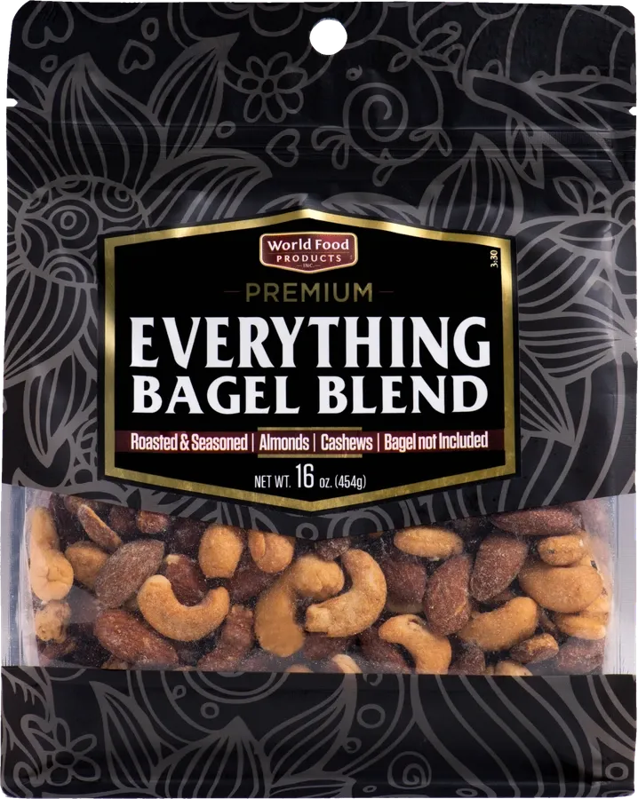 World Food Products Premium Everything Bagel Blend, stand-up pouch